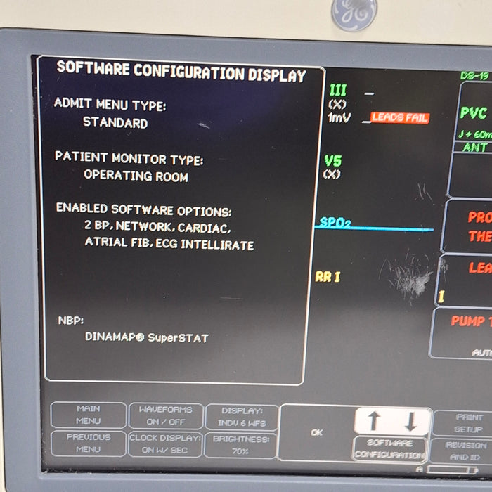 GE Healthcare Dash 4000 - Masimo SpO2 Patient Monitor