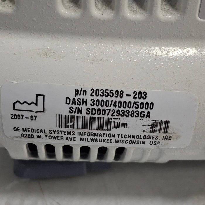 GE Healthcare Dash 4000 - Masimo SpO2 Patient Monitor