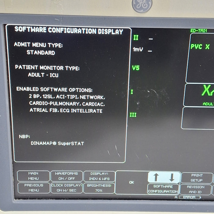 GE Healthcare Dash 4000 - Masimo SpO2 Patient Monitor