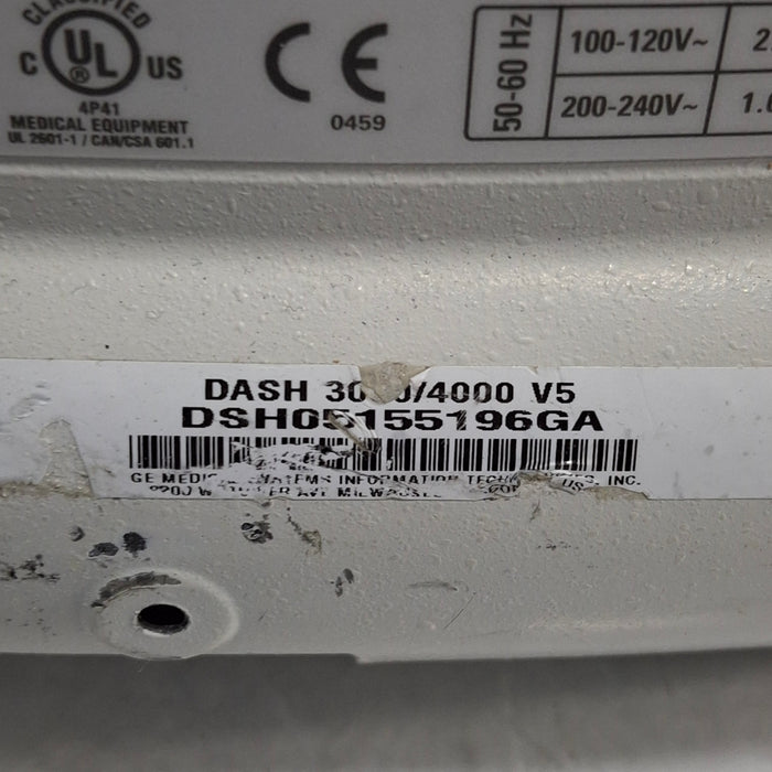 GE Healthcare Dash 4000 - Masimo SpO2 Patient Monitor