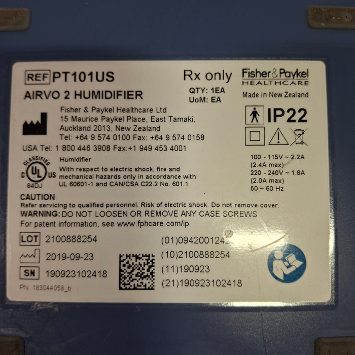 Fisher & Paykel Airvo 2 Humidified High Flow Therapy Unit