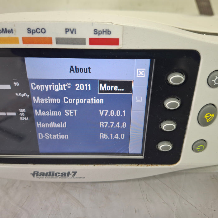 Masimo Radical 7 Pulse Oximeter w/ Base