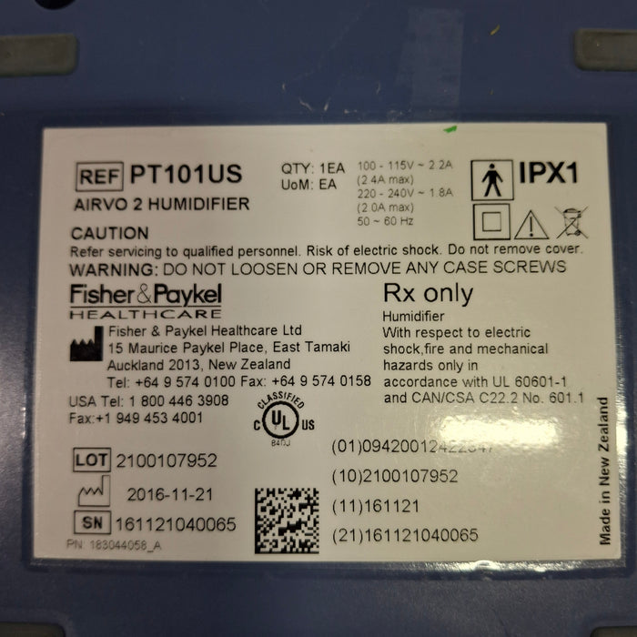 Fisher & Paykel Airvo 2 Humidified High Flow Therapy Unit