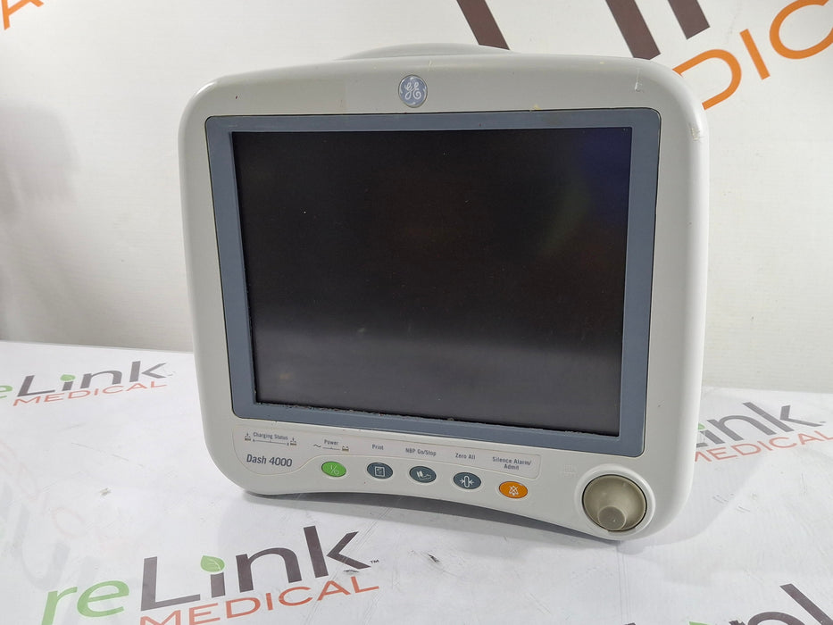 GE Healthcare Dash 4000 - Masimo SpO2 Patient Monitor