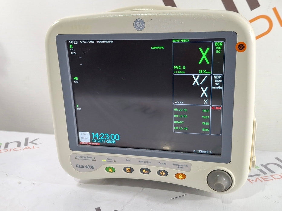 GE Healthcare Dash 4000 - Masimo SpO2 Patient Monitor