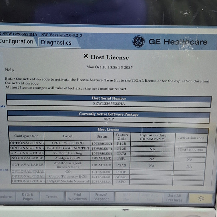 GE Healthcare Carescape B650 Emergency Care Patient Monitor