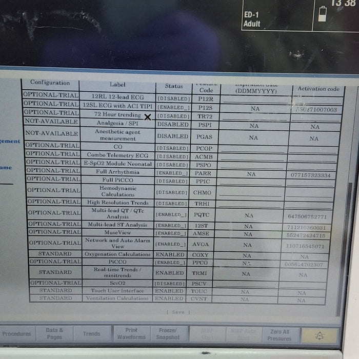 GE Healthcare Carescape B650 Emergency Care Patient Monitor