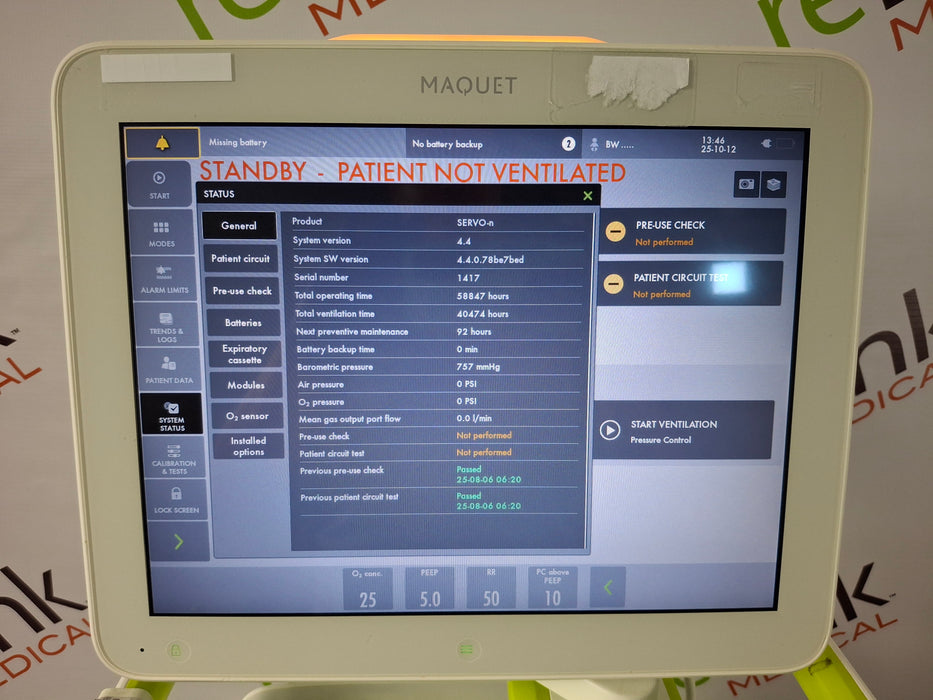 Maquet Servo N Ventilator