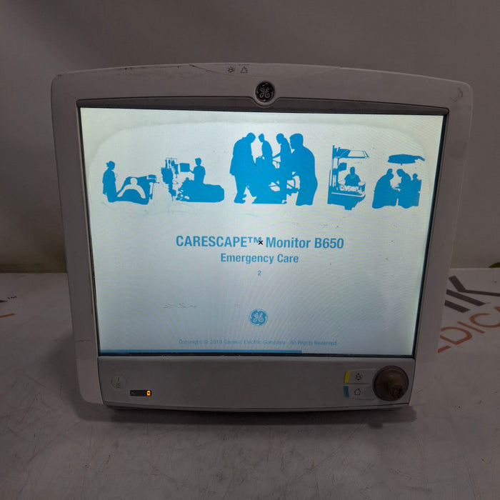 GE Healthcare Carescape B650 Emergency Care Patient Monitor