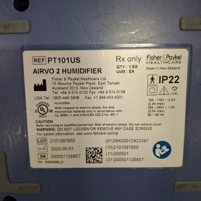 Fisher & Paykel Airvo 2 Humidified High Flow Therapy Unit