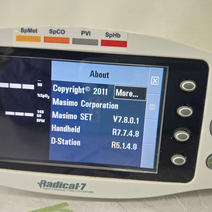 Masimo Radical 7 Pulse Oximeter w/ Base