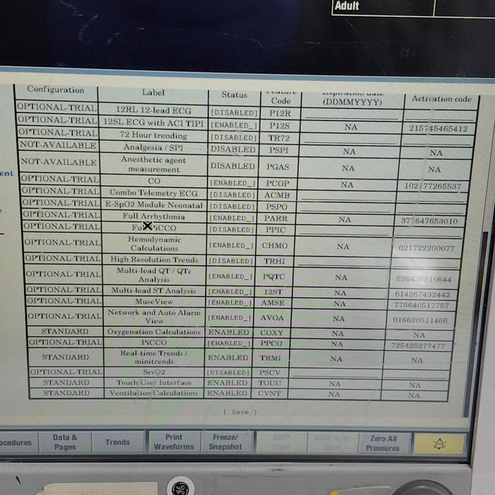 GE Healthcare Carescape B650 Emergency Care Patient Monitor