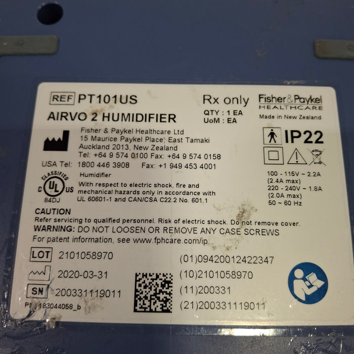 Fisher & Paykel Airvo 2 Humidified High Flow Therapy Unit