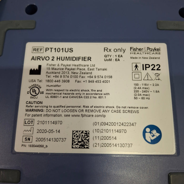 Fisher & Paykel Airvo 2 Humidified High Flow Therapy Unit