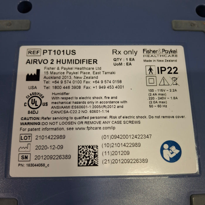 Fisher & Paykel Airvo 2 Humidified High Flow Therapy Unit