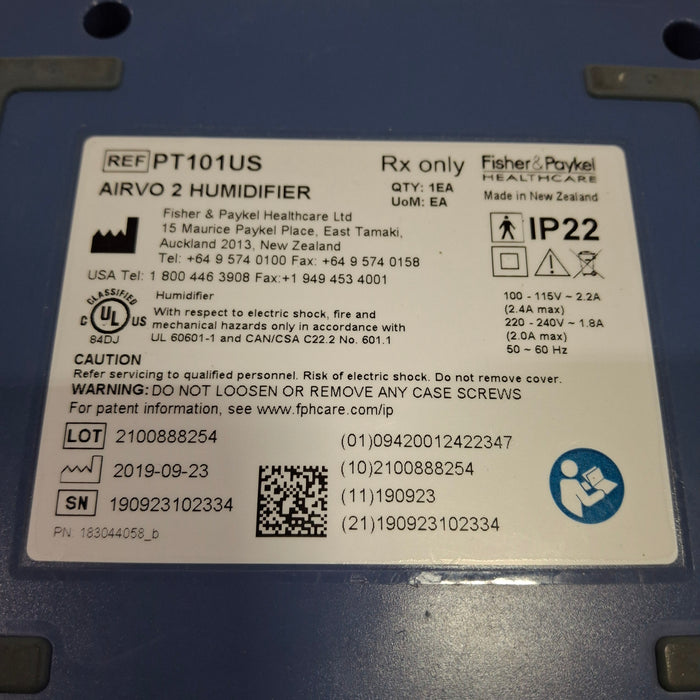 Fisher & Paykel Airvo 2 Humidified High Flow Therapy Unit