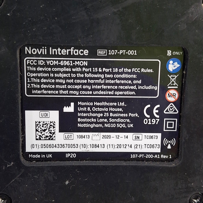 Monica Healthcare Limited 107-PT-001 Fetal Monitor