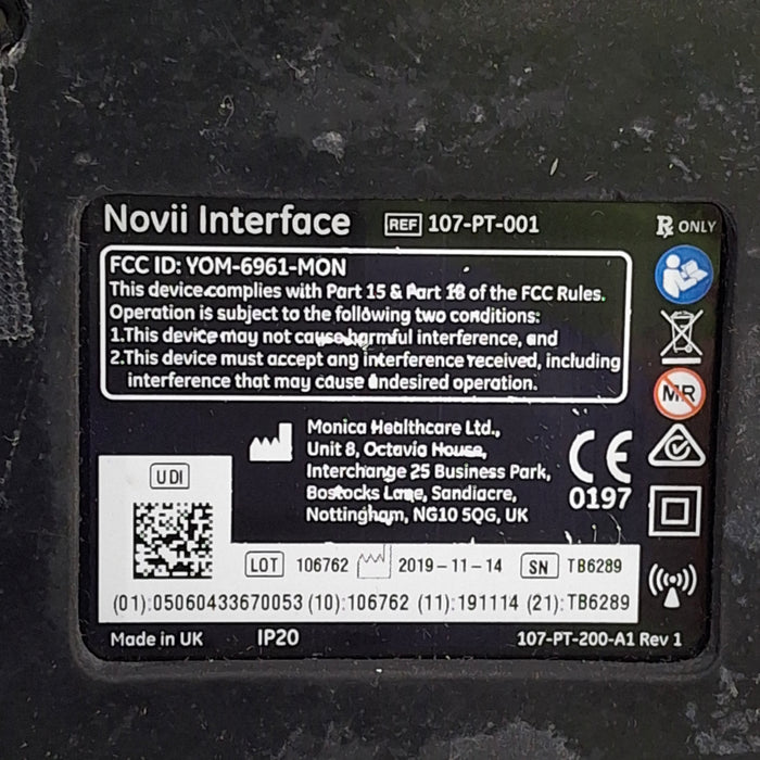 Monica Healthcare Limited 107-PT-001 Fetal Monitor