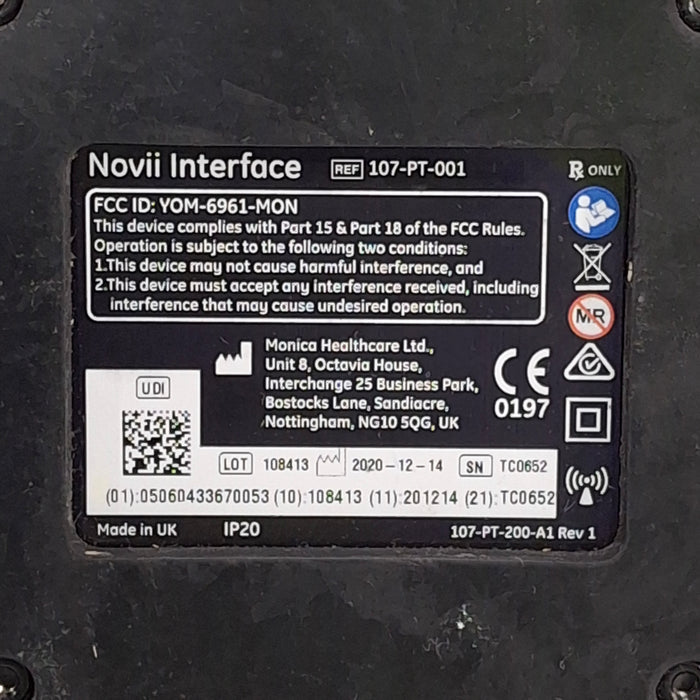 Monica Healthcare Limited 107-PT-001 Fetal Monitor