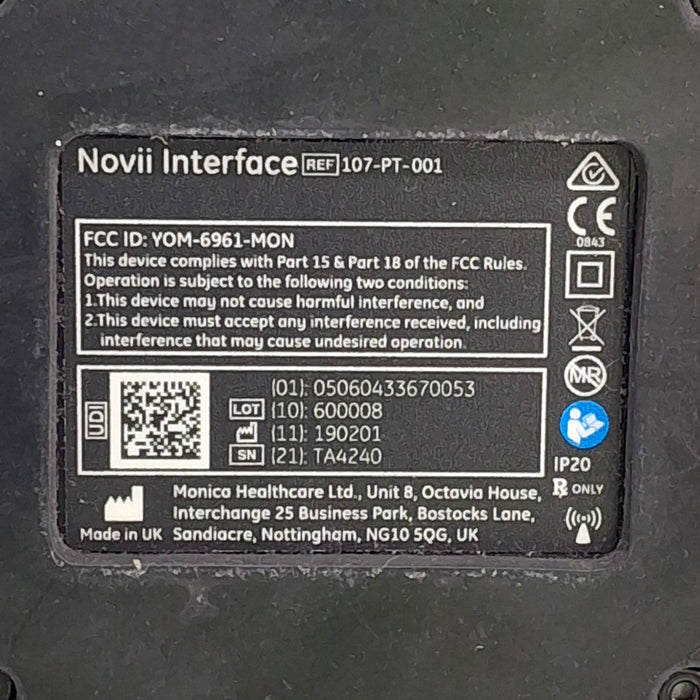 Monica Healthcare Limited 107-PT-001 Fetal Monitor