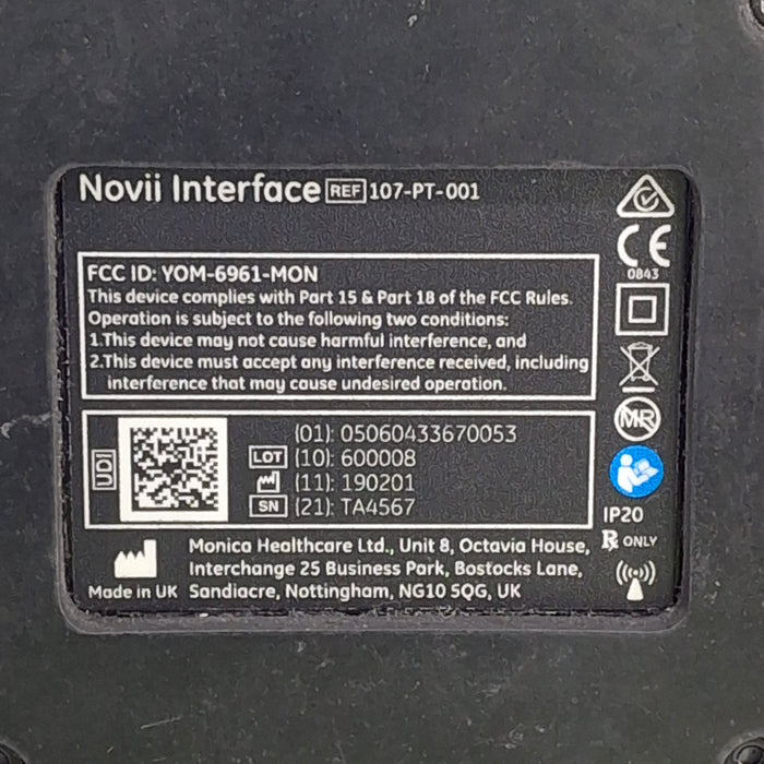 Monica Healthcare Limited 107-PT-001 Fetal Monitor
