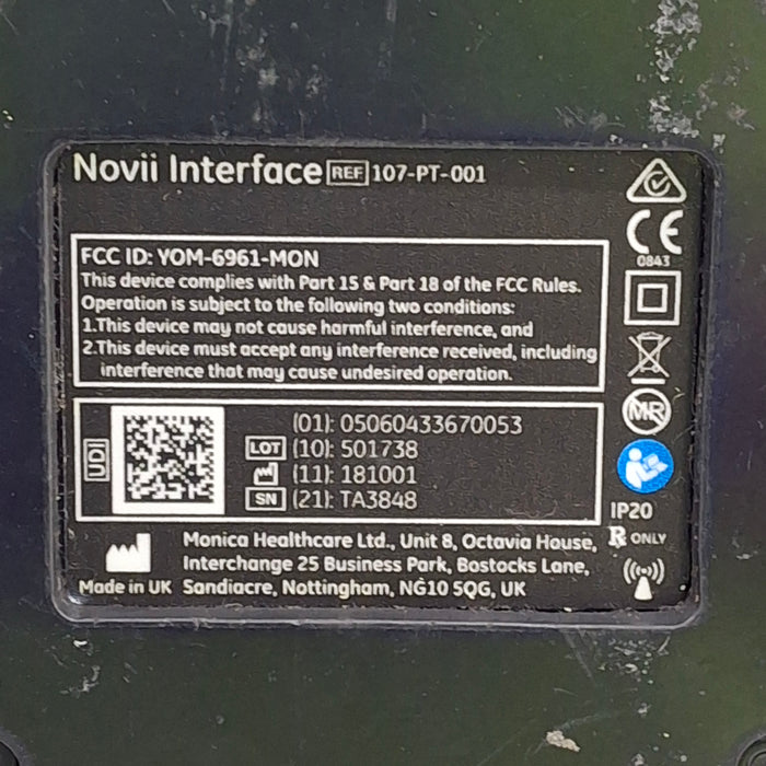 Monica Healthcare Limited 107-PT-001 Fetal Monitor