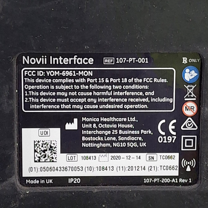 Monica Healthcare Limited 107-PT-001 Fetal Monitor