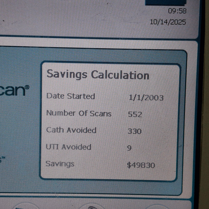 Verathon Medical, Inc BVI 9400 Bladderscan