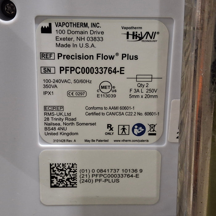 Vapotherm Precision Flow Plus Meter Humidifier