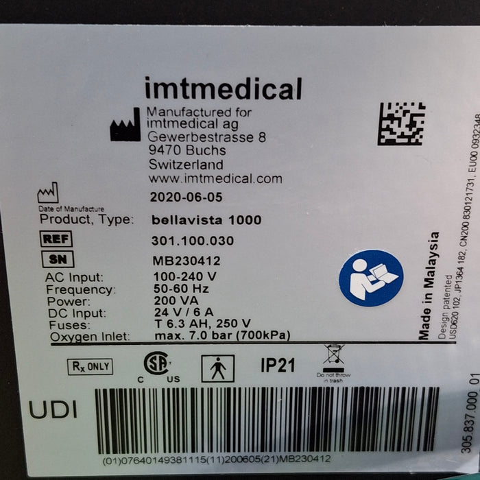 Vyaire Medical Bellevista 1000 Ventilator