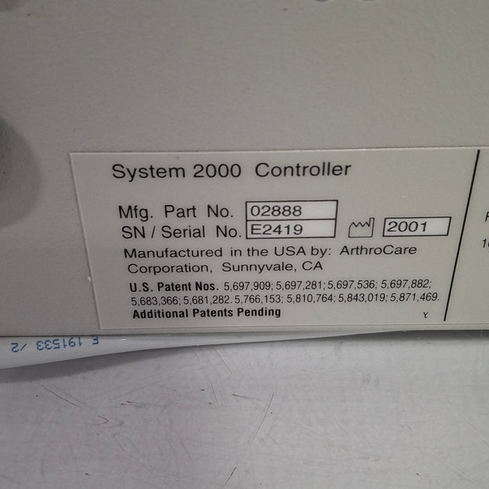 ArthroCare Corporation Coblator System 2000 Plasma Surgery System