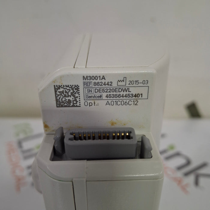 Philips M3001A-A01C06C12 Fast SpO2, NIBP, 12 lead ECG, Temp, IBP MMS Module