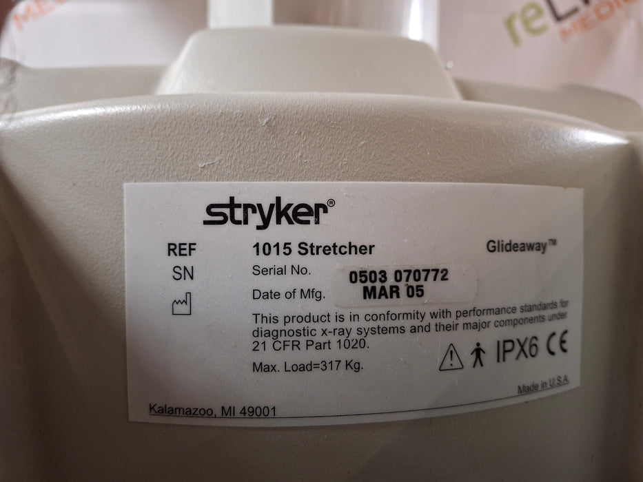 Stryker 1015 Big Wheel Glideaway Stretcher
