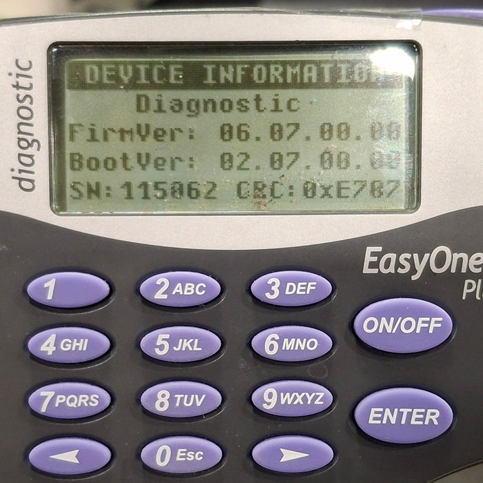 NDD Medical Technologies Inc EasyOne Plus 2001 Diagnostic Spirometry System