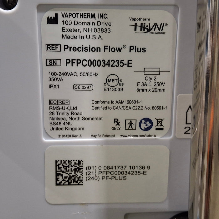 Vapotherm Precision Flow Plus Meter Humidifier
