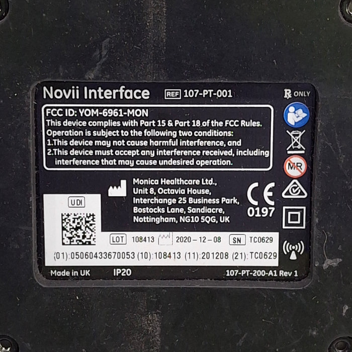Monica Healthcare Limited 107-PT-001 Fetal Monitor