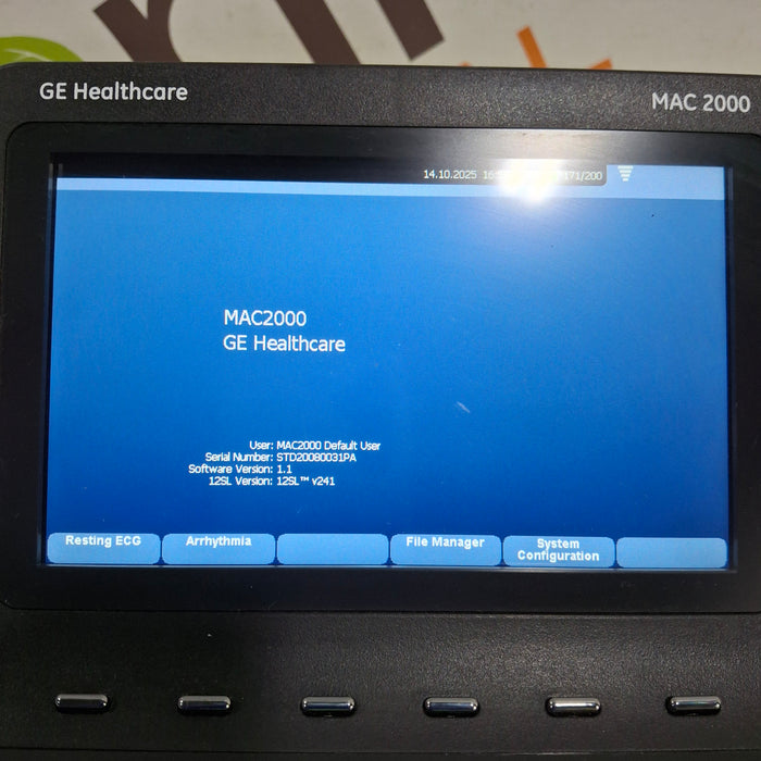 GE Healthcare MAC 2000 ECG