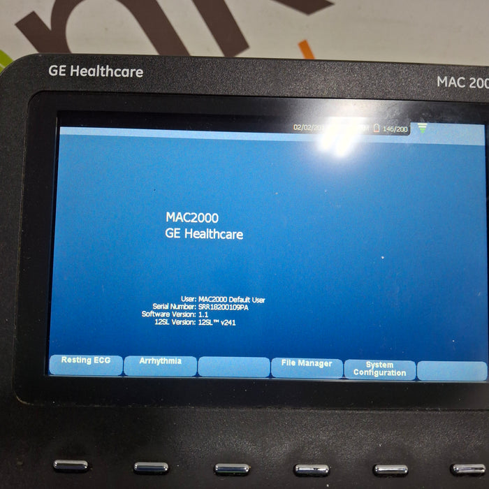 GE Healthcare MAC 2000 ECG