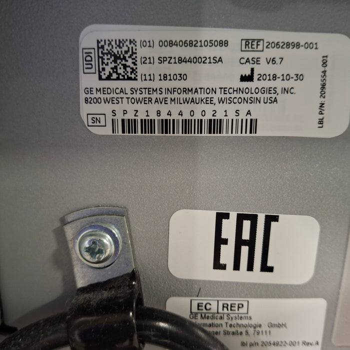 GE Healthcare Case 6.7 Stress Test Console