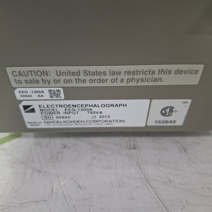 Nihon Kohden EEG-1200A Electroencephalograph
