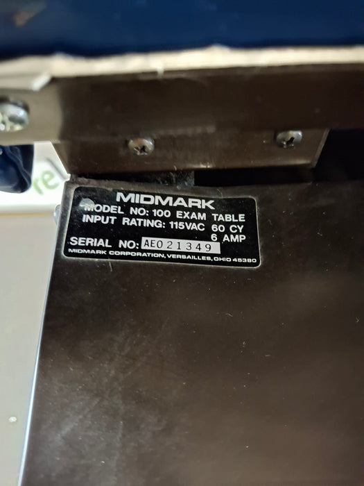Midmark Ritter 100 Exam Table
