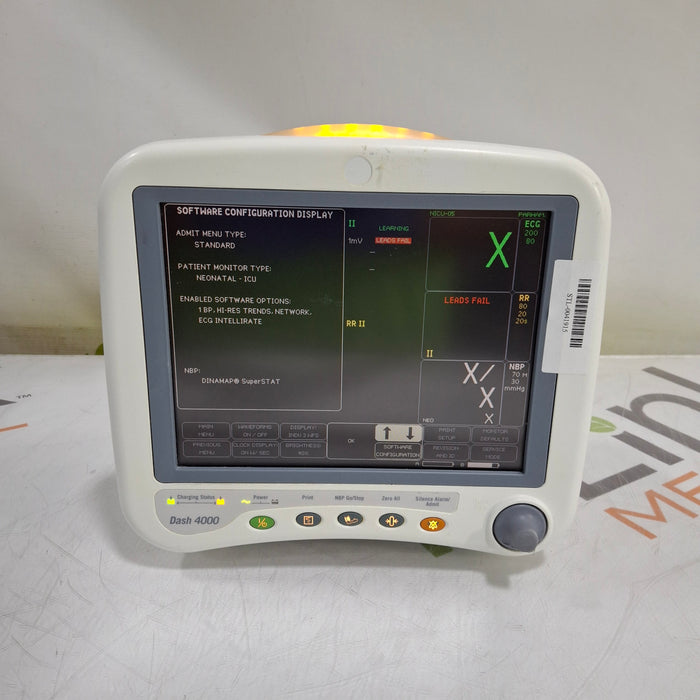 GE Healthcare Dash 4000 - GE/Nellcor SpO2 Patient Monitor