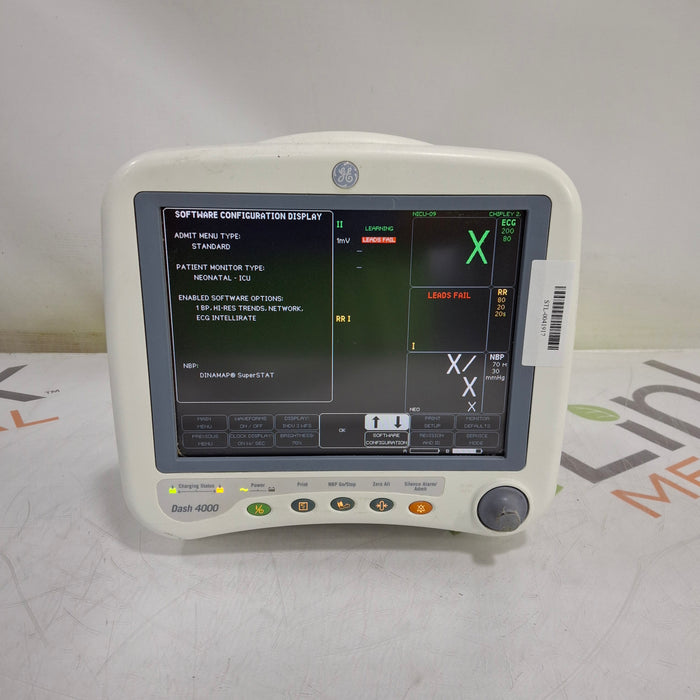 GE Healthcare Dash 4000 - GE/Nellcor SpO2 Patient Monitor