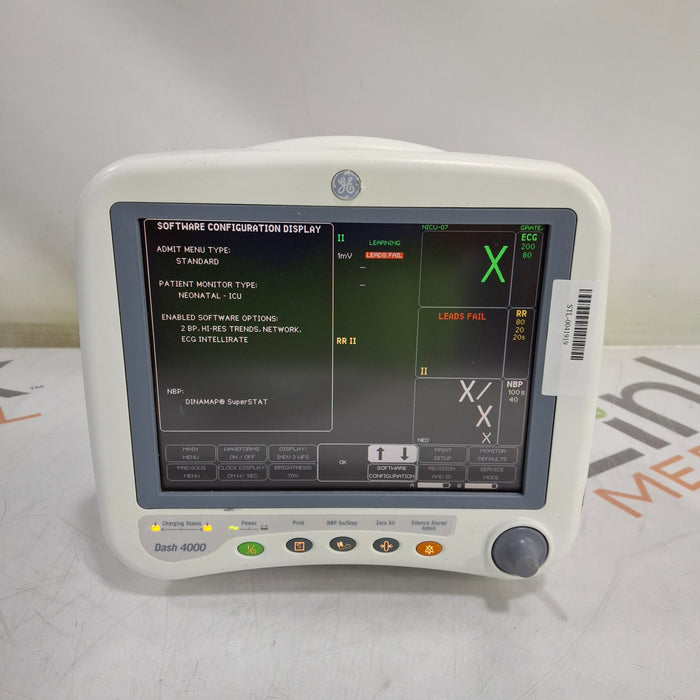 GE Healthcare Dash 4000 - GE/Nellcor SpO2 Patient Monitor