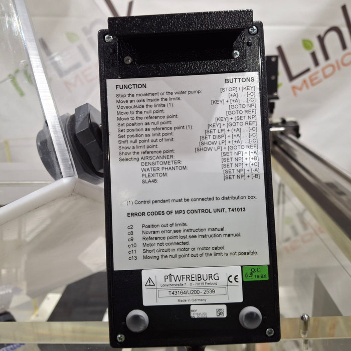 PTW Blue Water Phantom Tank w/ Lift Table