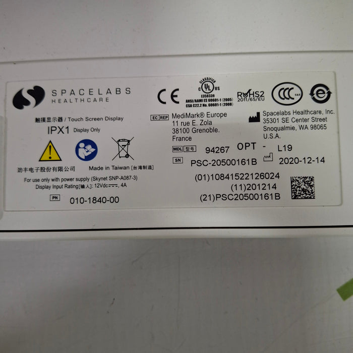 Spacelabs Healthcare Xprezzon 94267 Opt-19 Patient Monitor