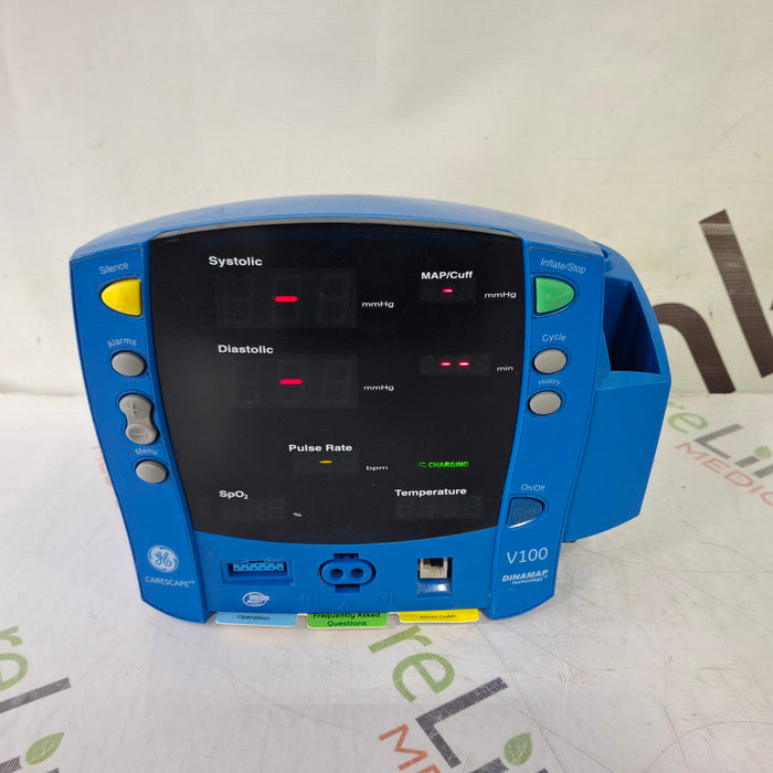 GE Healthcare Dinamap V100 - NIBP, SpO2, Temp Vital Signs Monitor