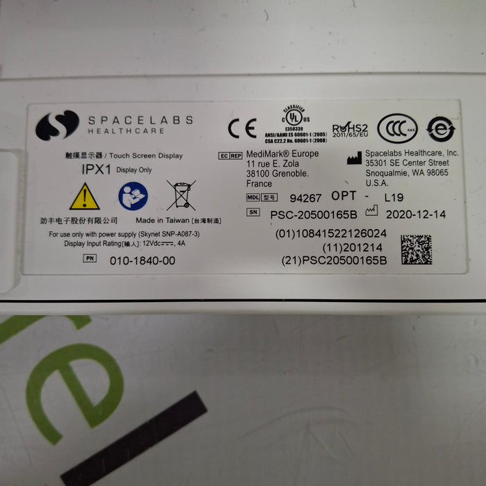 Spacelabs Healthcare Xprezzon 94267 Opt-19 Patient Monitor
