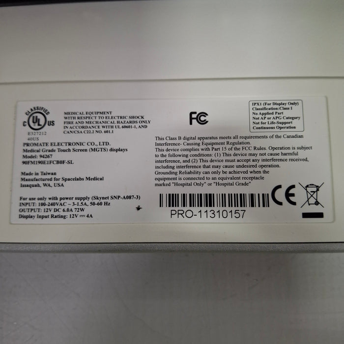 Spacelabs Healthcare 94267 Flat Panel Patient Monitor