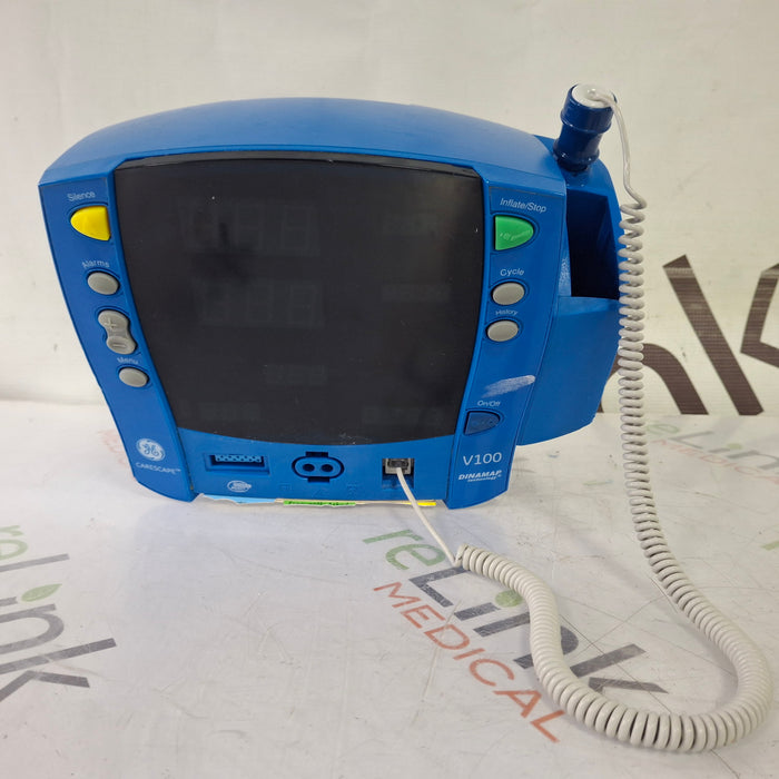 GE Healthcare Dinamap V100 - NIBP, SpO2, Temp Vital Signs Monitor
